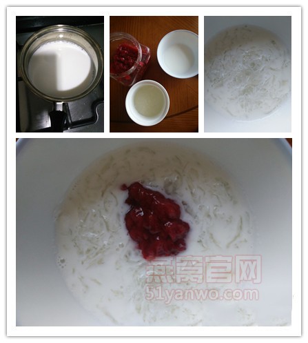 草莓牛奶燕窝的家常做法