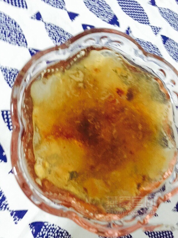 黑糖桃胶燕窝的制作方法