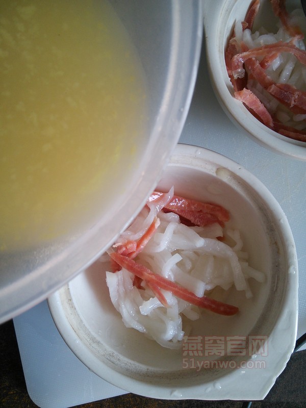 金汤火腿素燕窝的制作方法