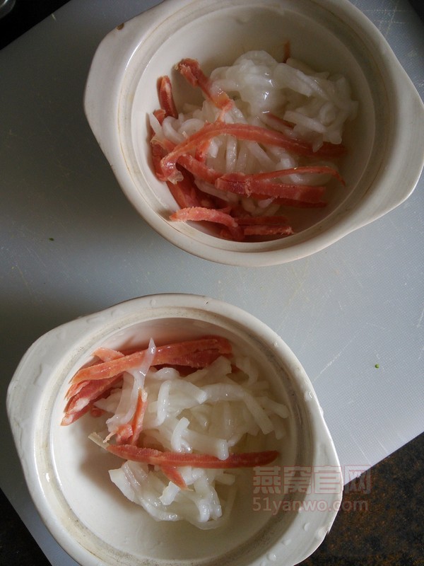 金汤火腿素燕窝的制作方法