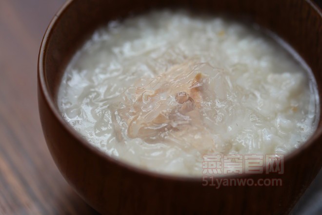 三文鱼燕窝宝宝粥的做法