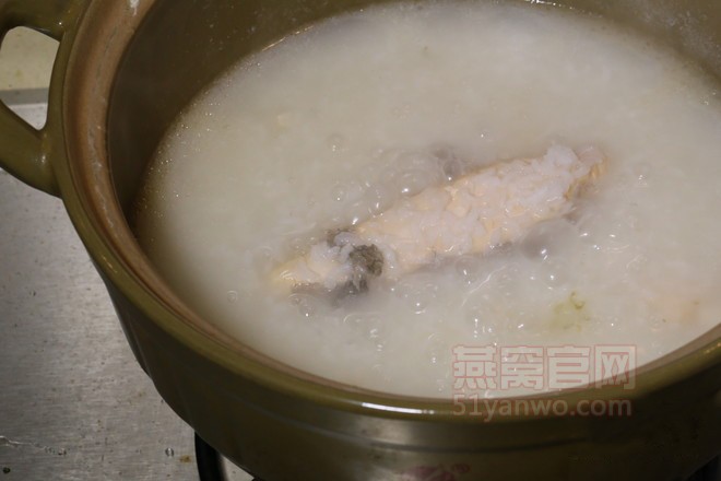 三文鱼燕窝宝宝粥的做法