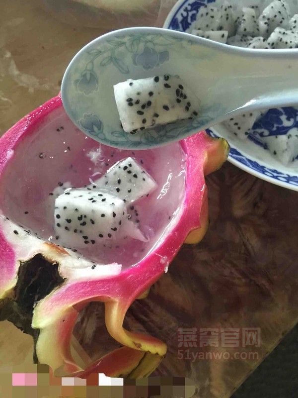 无添加火龙果现炖燕窝的家常做法