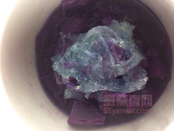 紫薯炖燕窝的做法