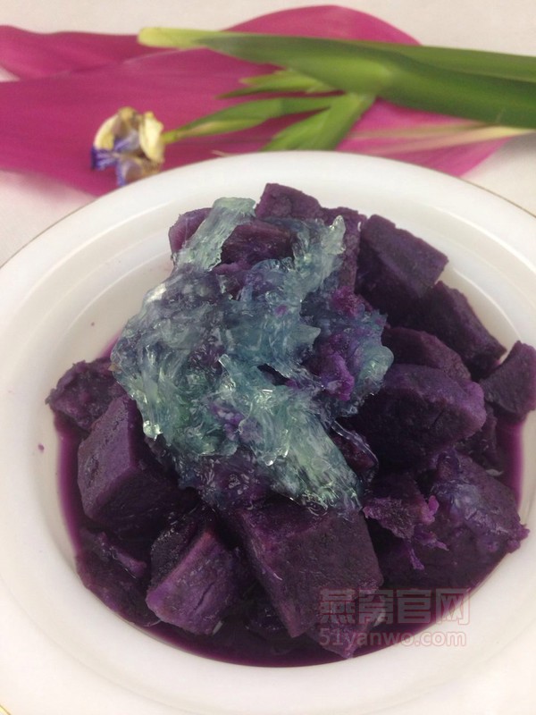 紫薯炖燕窝的菜谱